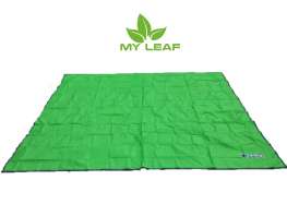 MY LEAF BUFD01GN เสื่อปิคนิค ผ้าปูพื้น แผ่นรองนอน แบบกันน้ำ ขนาด 240 x 220 cm （สีเขียวอ่อน）
