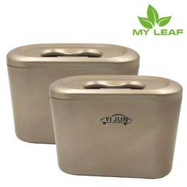 MYLEAF YJN01GD ถังขยะในรถ（สีทอง）