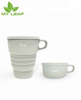 ถ้วยซิลิโคนพับได้ ถ้วยกาแฟแบบหลุมแบบพกพาพับได้ ถ้วยน้ำชาพับได้ แก้วน้ำพับได้ แก้วสำหรับในร่มกลางแจ้งพับได้