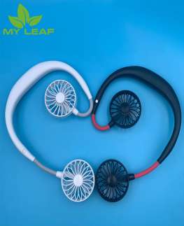 Mini Fan พัดลมแบบคล้องคอ  พัดลมพกพาขนาดเล็ก สายชาร์จUSB ลมแรง พัดลมคล้องคอ พัดลมแขวนคอ lazy sport fan