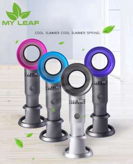 พัดลม พัดลมไร้ใบพัด พัดลมขนาดเล็กแบบพกพา พัดลมตั้งโต๊ะ Whirlwind Cool Blade-Less Mini Fan