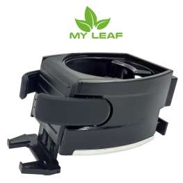MY LEAF AXA8BK ที่วางแก้วน้ำที่วางขวดน้ำและมือถือในรถยนต์แบบเสียบช่องแอร์ （สีดำ）